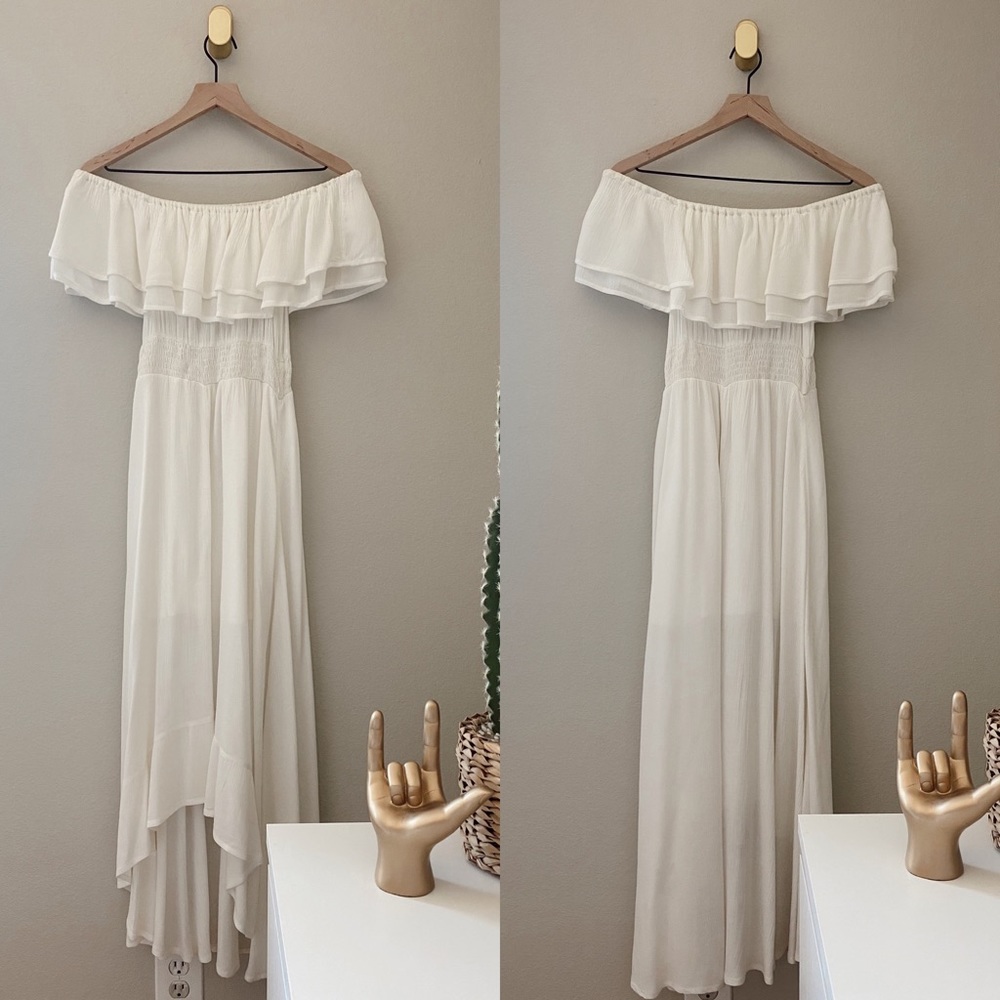 River Island Bardot Off The Shoulder Maxi Dress - Picture 3 of 9